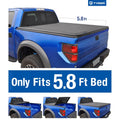 Truck inch) feet Tri-Fold Cargo Cover TG-BC3D1015 2012 Trifold For (NOT Cover 5.8 Dodge Stepside) 2015 2011 2013 Fits (69.6 Bed TYGER 2009-2016 2010 1500 Tonneau Pickup Tonno Ram 2014