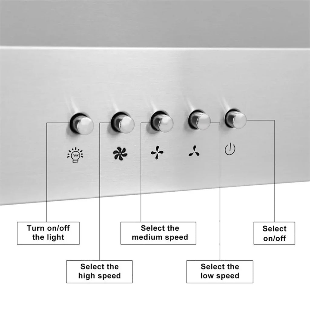 600 in Hood Hood Cfm inch Vent Non-Ducted Built 3-Speed 20 Integrated Range Cabinet Range