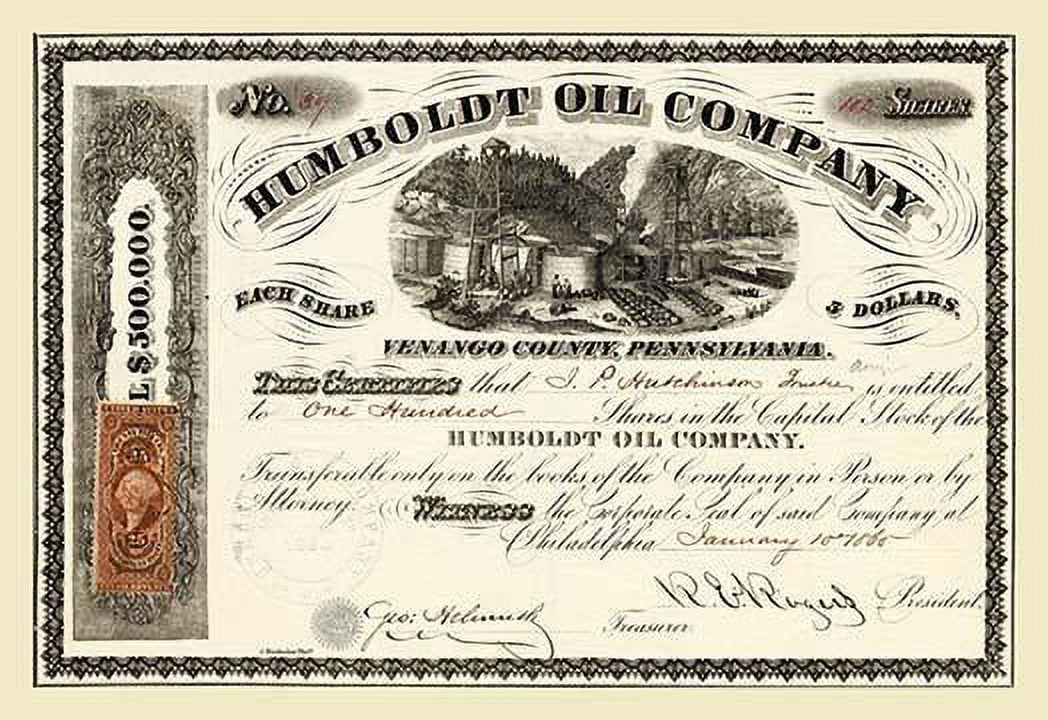 Oil Print Canvas Art Fine 30") x Company- Humboldt (20"