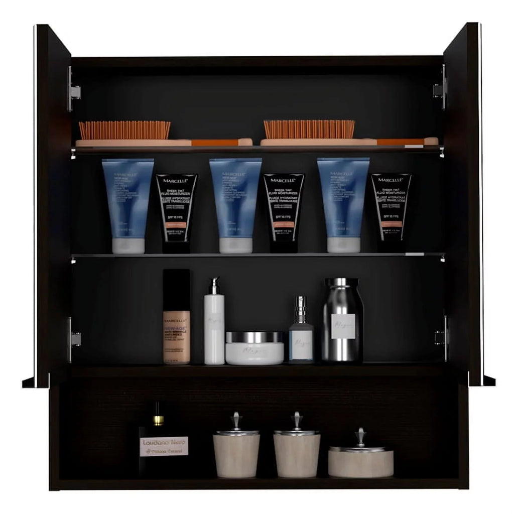 63" Medicine Home Set Linen Cabinet 2-Piece & with Door Square Cabinet One