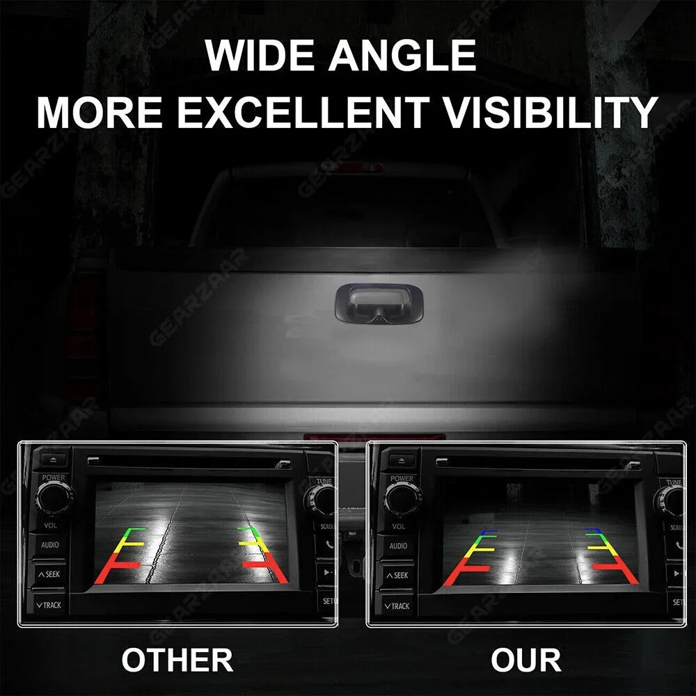 GMC Rear Vision -15130742 Direct Camera Replacement Silverado/Sierra Jahy2Tech Black Chevy Night View
