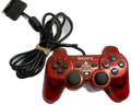 Red OEM Sony Controller Clear 2 Used PlayStation