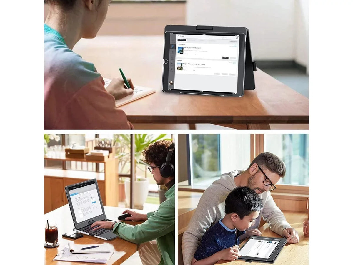 Gen inch and Keyboard 8th 3 9th 2019 Pro Air / Gen for case Touchpad Backlit Holder 2021/ Keyboard 7th Pencil Gen iPad with 10.2 2020/ 10.5, Rotatable iPad