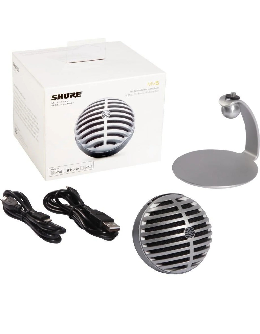 Condenser Gray Version MV5/A-LTG - Shure Digital Microphone