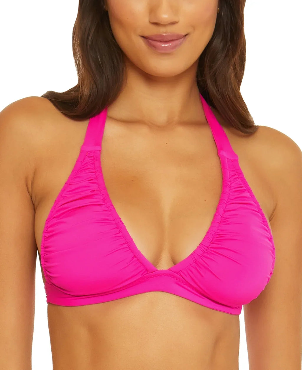 Virtue Rebecca Halter by FLAMBE Large Swim US Bikini Becca PINK Top, Santorini