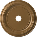 1/2"P 13 x up Metallic Rush 1/2"ID 1 22"OD Medallion to Thermoformed 3 Ekena (Fits Canopies Traditional x PVC Millwork Gold Ceiling 1/2"),