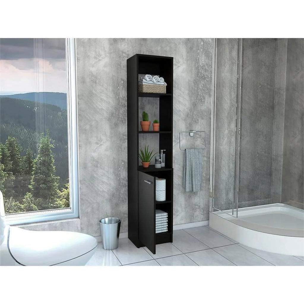 63" Medicine Home Set Linen Cabinet 2-Piece & with Door Square Cabinet One