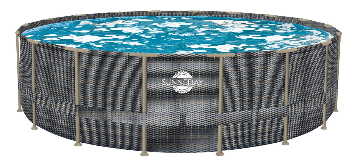 Oasis ft. x 18 in. Round Rattan Sunneday Soft-sided 52