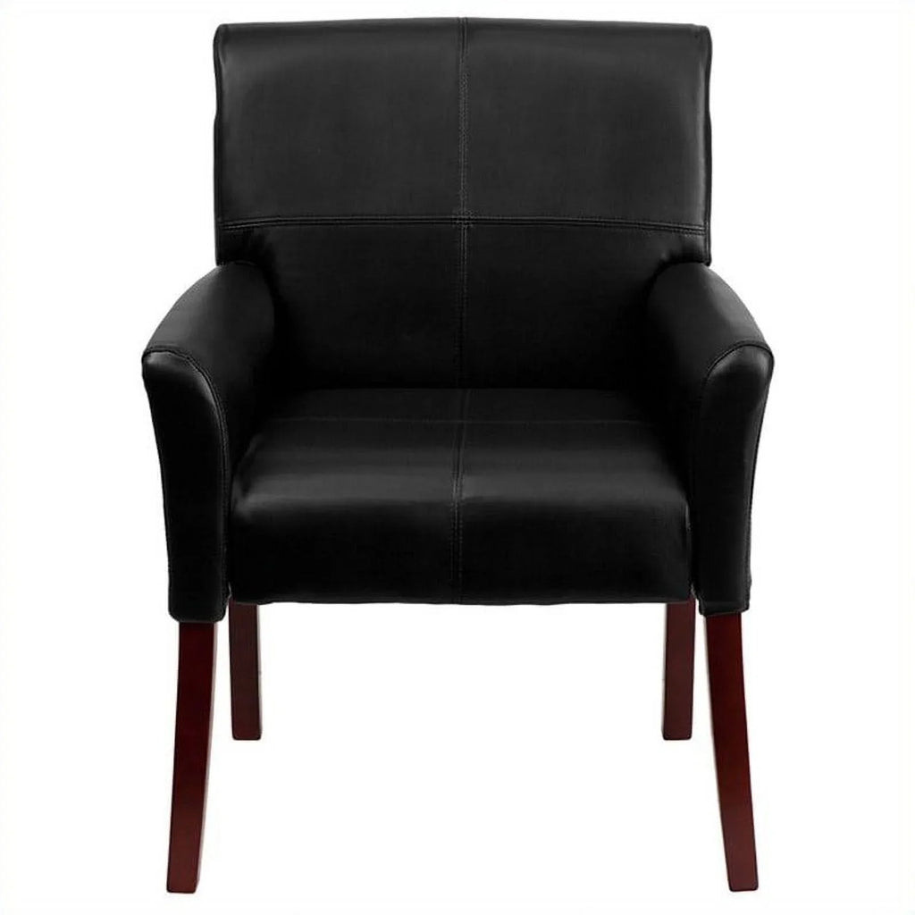 Kingfisher Legs Executive Lane Side with in Guest Chair Mahogany Black