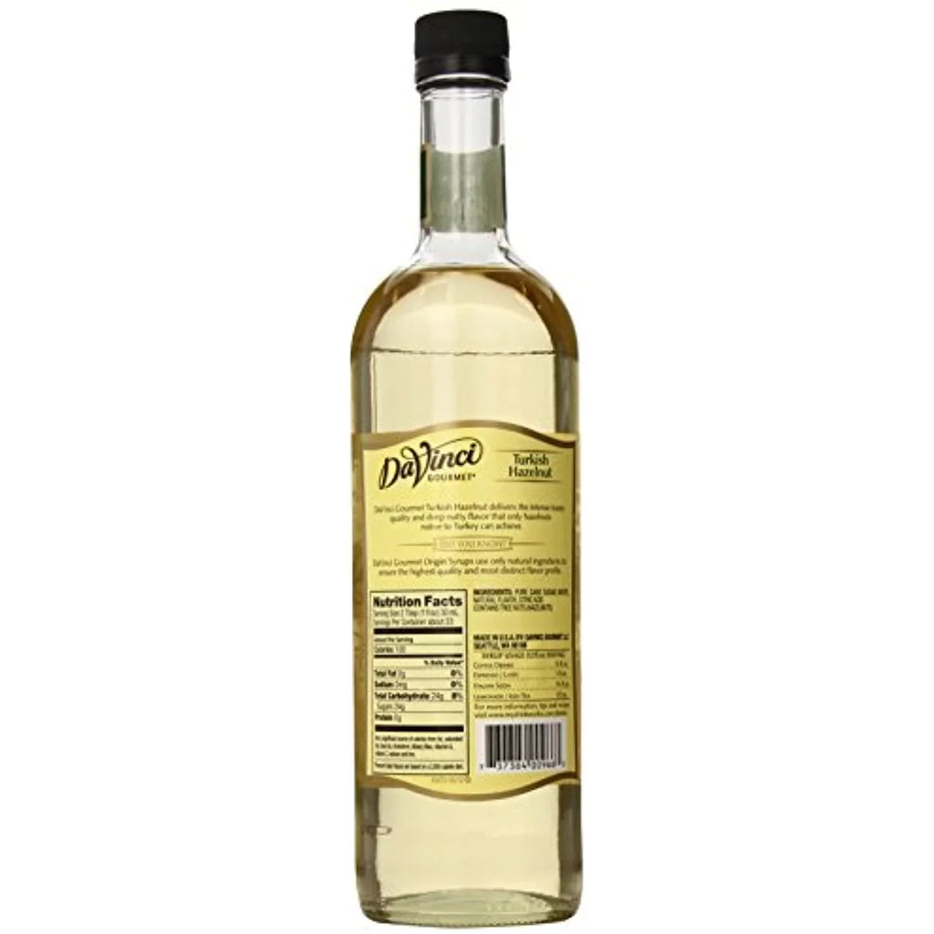Gourmet Ounce Davinci Syrup, 23.67 Naturals Hazelnut, Turkish