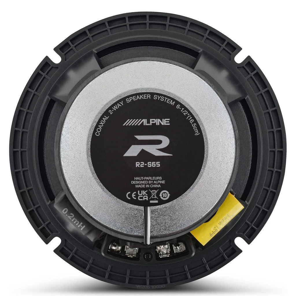 (4) Alpine R2-S65 High-Resolution 6.5" Speakers Audio Certified Car 2-Way