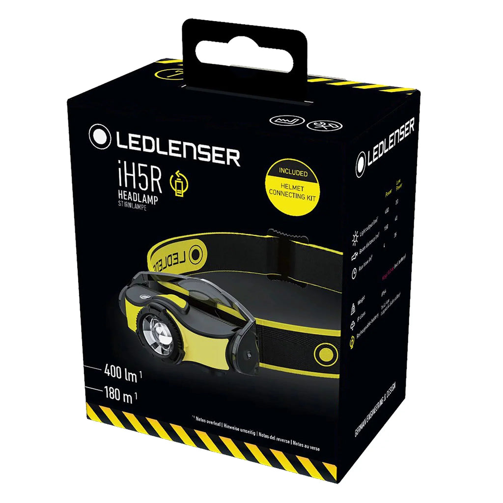 Batteries or High Power 400 Lightweight, LEDLENSER Alkaline Headlamp, Lumens, IH5R Rechargeable LED AA