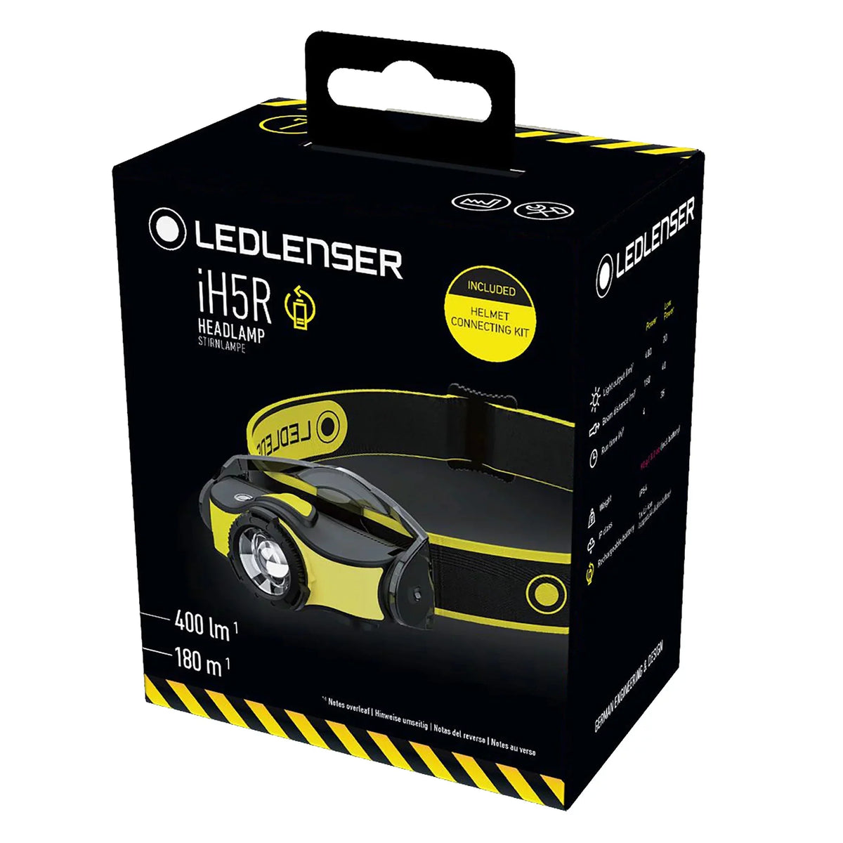 Batteries or High Power 400 Lightweight, LEDLENSER Alkaline Headlamp, Lumens, IH5R Rechargeable LED AA