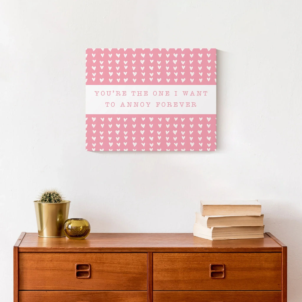 Pink Annoy x 14 Creative One 11 Products Forever Canvas Wall Art