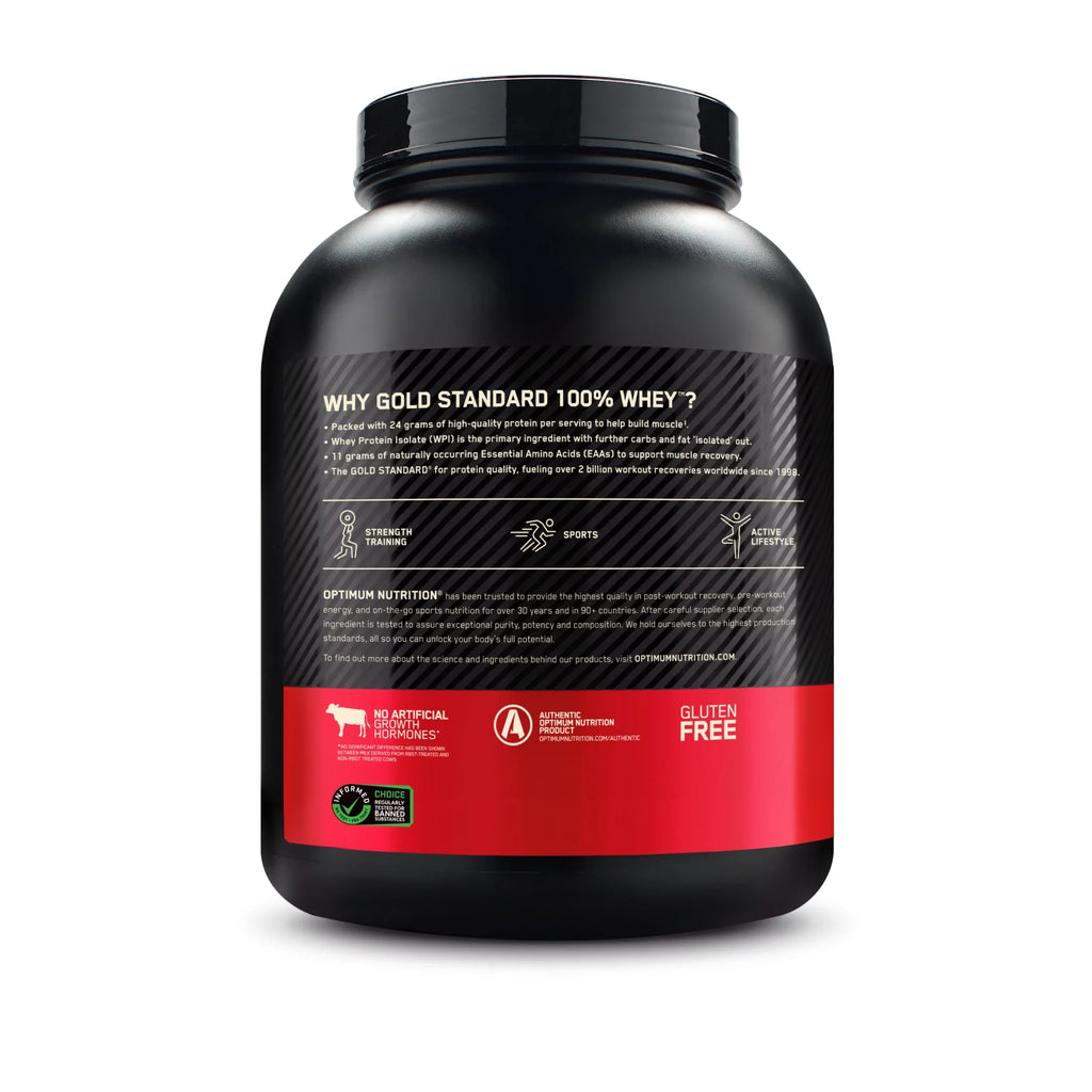 74 Standard Double Rich Powder, 5 Servings Optimum lb, Protein Whey Chocoalte, Gold 100% Nutrition,