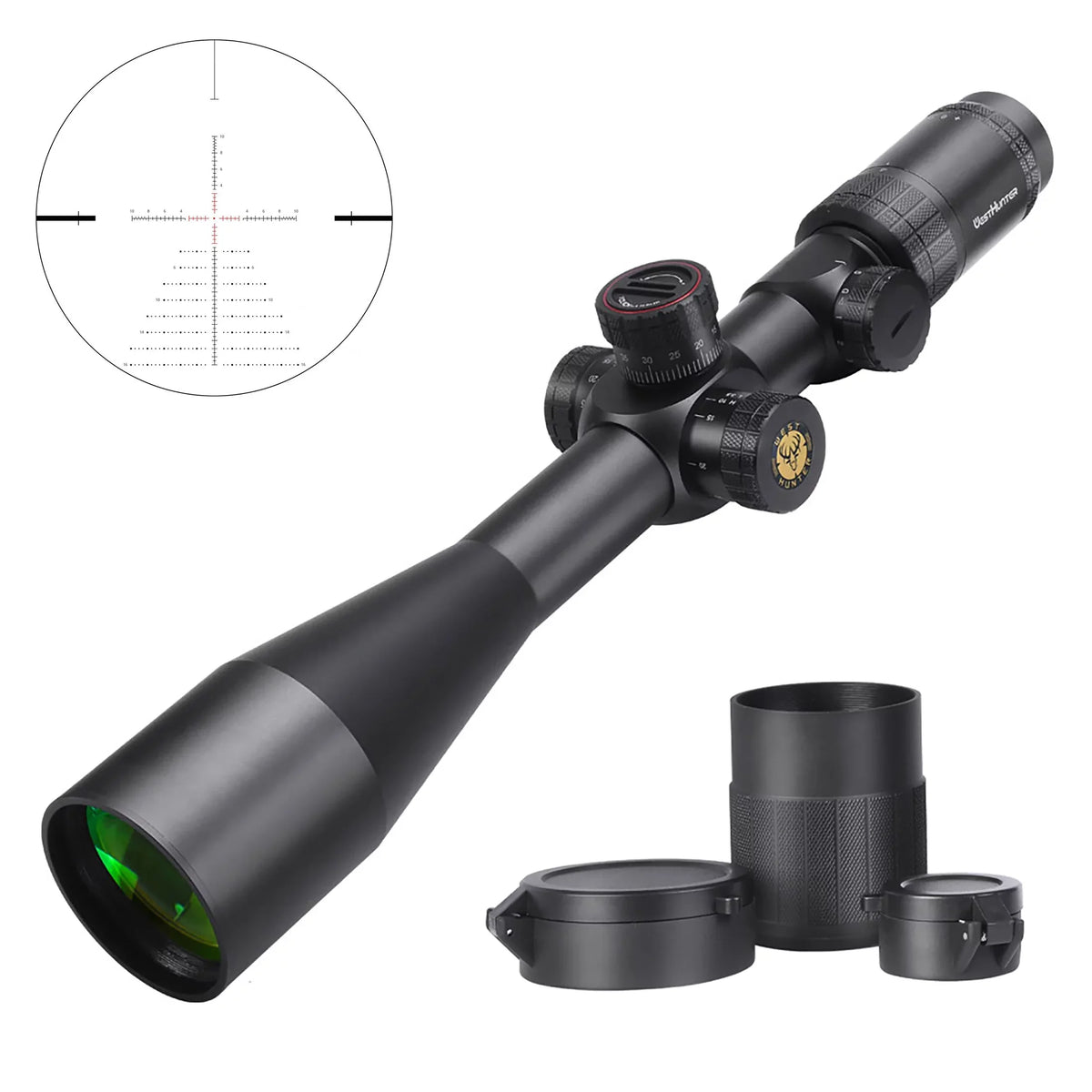 Rifle Illuminated 6-24X50 30 FFP Riflescope Scope, WHI Optics WestHunter SFIR mm