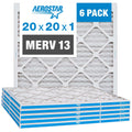 Filter, FIlter Air of MERV 13, Box 6 20x20x1, 20x20x1 Aerostar