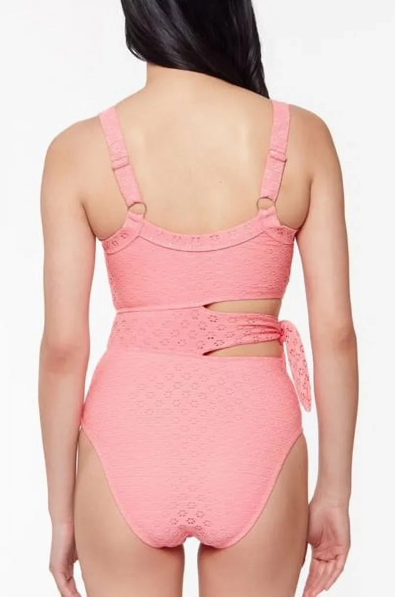 Tooth FIZZ Small Jessica US Cutout Solids One-Piece Swimsuit, Sweet Simpson