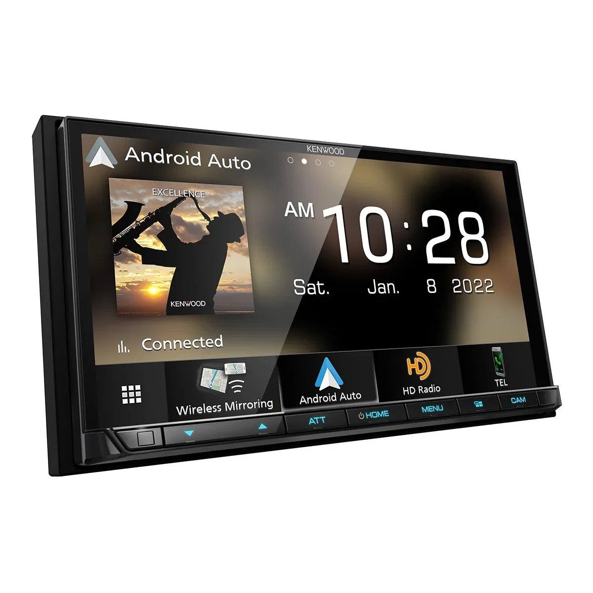 Kenwood Digital eXcelon HD Auto, Receiver Touchscreen Bluetooth 6.95" Multimedia Android with Play, Radio DMX908S & Apple Car