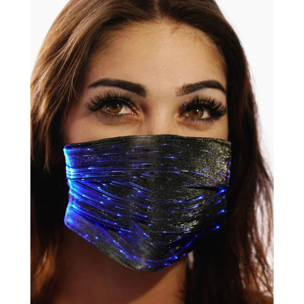 Party Mask Fashion 106332 Inc. - Western LED Black