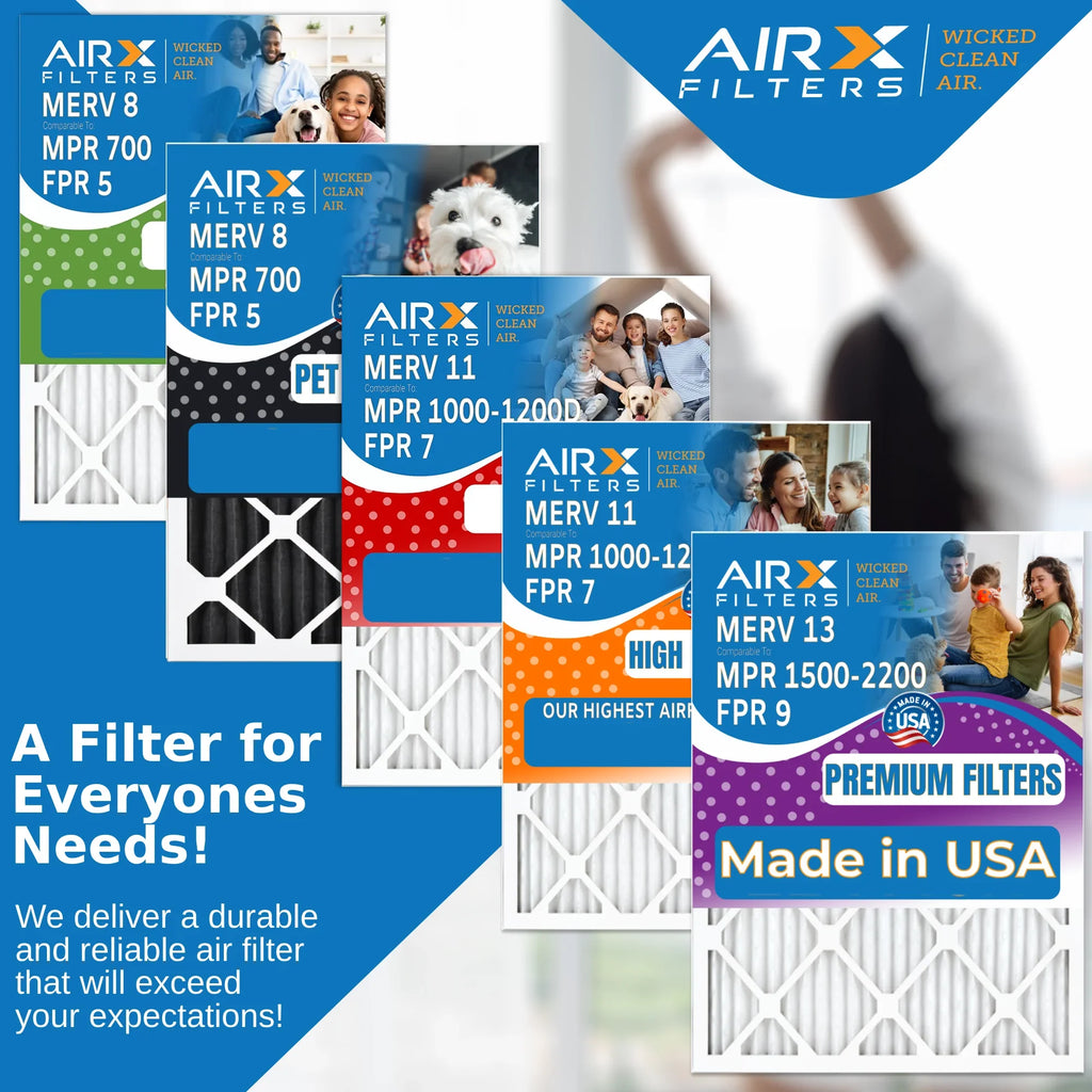 by AIR. 11 Conditioner to WICKED Furnace MPR 1200 14x24x1 & FILTERS Made Pleated Electrostatic AIRX Air 4 Filter 14x24x1 Air FPR Premium Filter Pack CLEAN Filters 7 MERV HVAC Comparable USA 1000, MPR