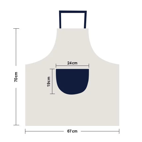 Poster Linen Luxury Cotton Pinafore BBQ Bib Giant Pocket Cruise Kitchen Adjustable Ship Apron