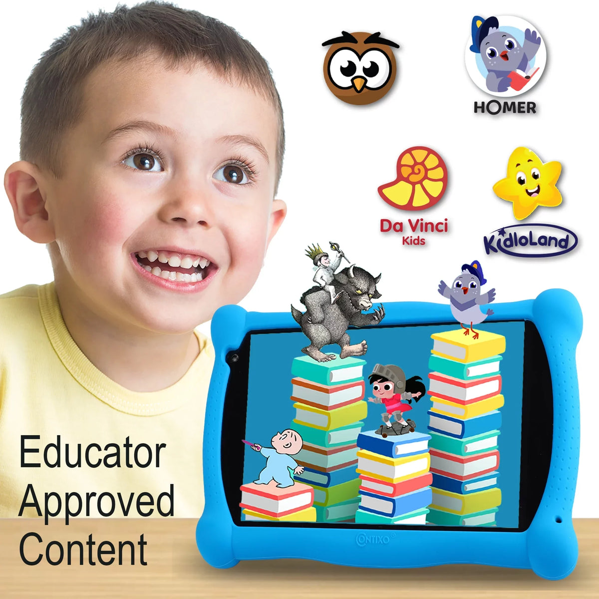 V8-3 WiFi Kids 16GB Contixo Learning Children Infant Kids 8.1 for Tablet Bluetooth Android Toddlers Camera