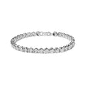 Bead of .925 Diamond cut I2-I3 and Haus Cttw Clasp Bracelet Box Clarity) Womens Color, (I-J Sterling Round Brilliance Tennis Set Link Silver Miracle 7.25" 1/10