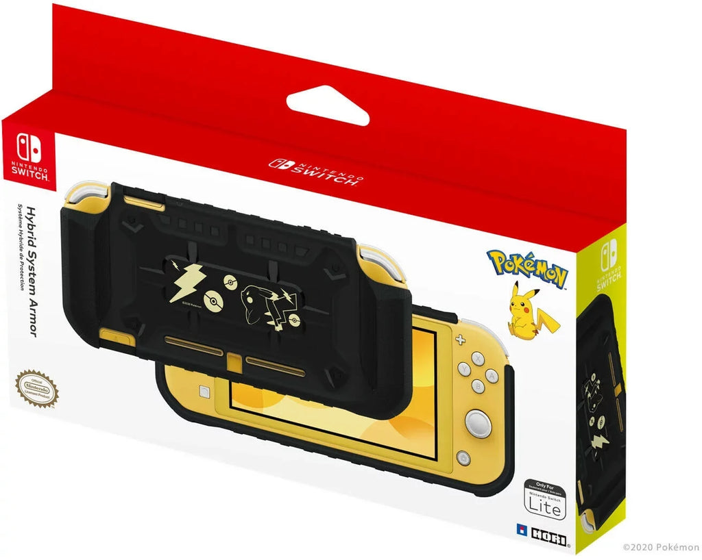 and - for Switch Lite Hybrid Armor System Gold Hori Nintendo Black -