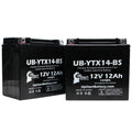 800 Battery BMW CC Replacement Factory GS Motorcycle 2-Pack Battery - 2011 Activated, Maintenance F800ST, Free, 12V, UB-YTX14-BS UpStart 12AH,