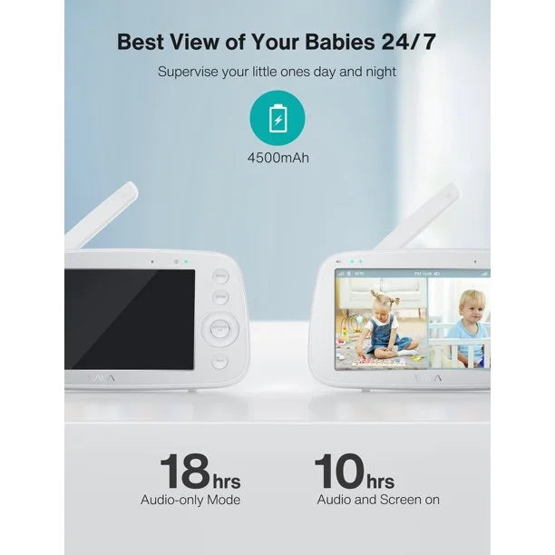 Split with Baby Vava Monitor Screen, VA-IH009 White
