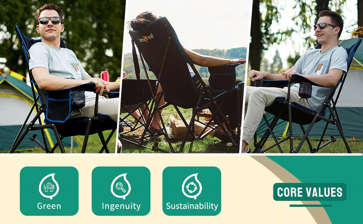 on comfort Side Pockets Enjoy - adventures! and - - 1 your outdoor Chair with durability Camping Oversized 17.2