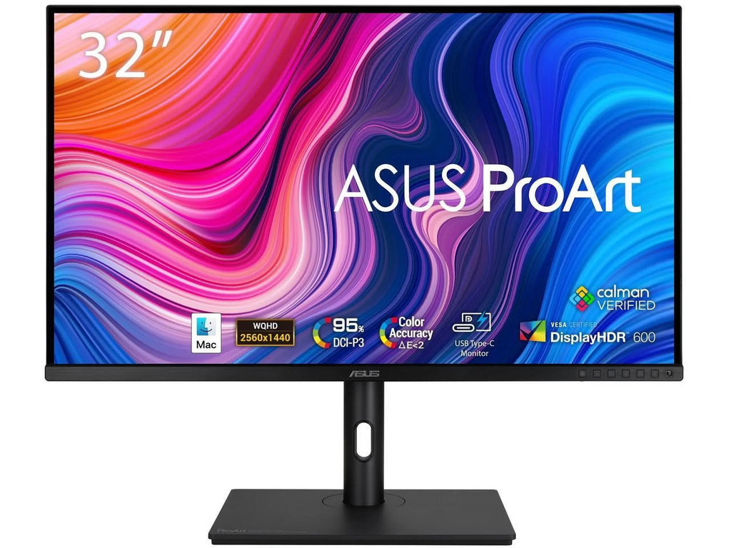 1440P Display IPS, - 32" ASUS Delivery, Calman Verified, Power Delta Monitor 2, E 95% HDMI, DCI-P3, < USB sRGB/Rec.709, C-c ProArt USB-C (2560 165Hz, (PA328CGV) 100% 3.1 DisplayPort, 1440), Hub, QHD x