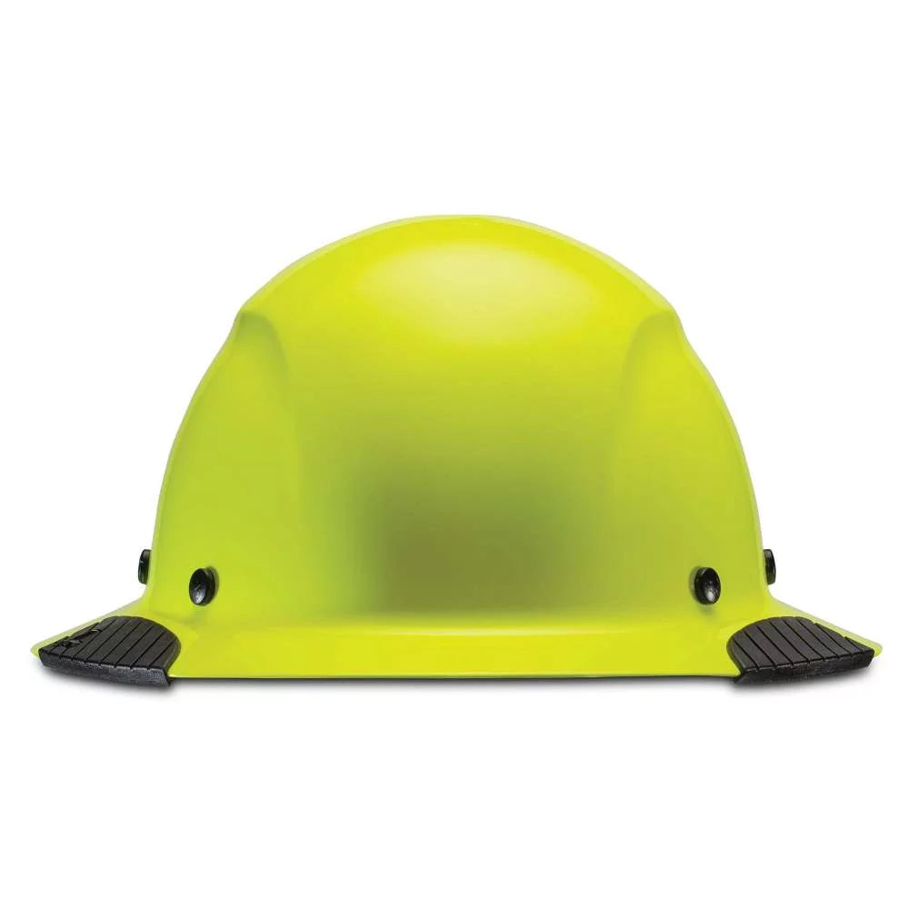 Hard HDF-18HV Brim HiVis with Lift Yellow Hat Full Safety Suspension Ratchet DAX