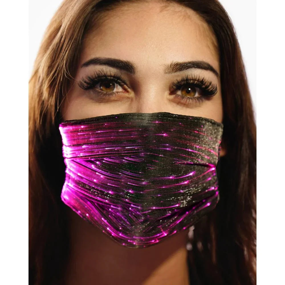 Party Mask Fashion 106332 Inc. - Western LED Black
