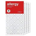 In Made HV Allergy Air Filter 4-Pk 11 Pleated MERV The Furne Filter, Air 16X30x1