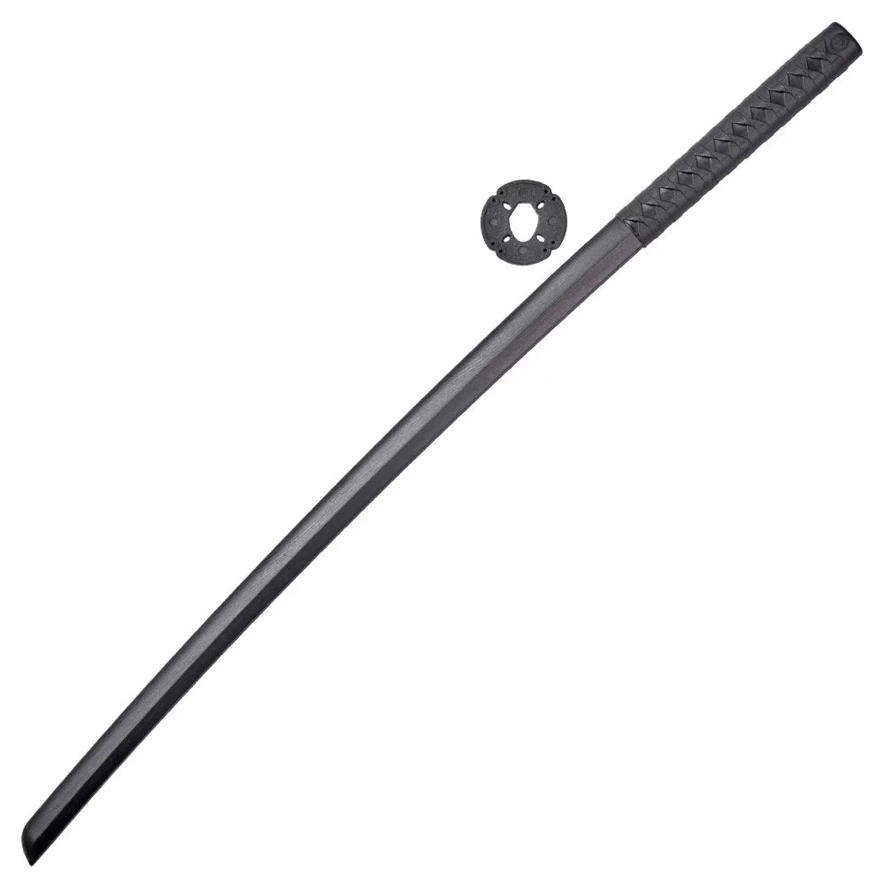 39" Sword Katana Training Practice Polypropylene Tool Black Samurai Kendo