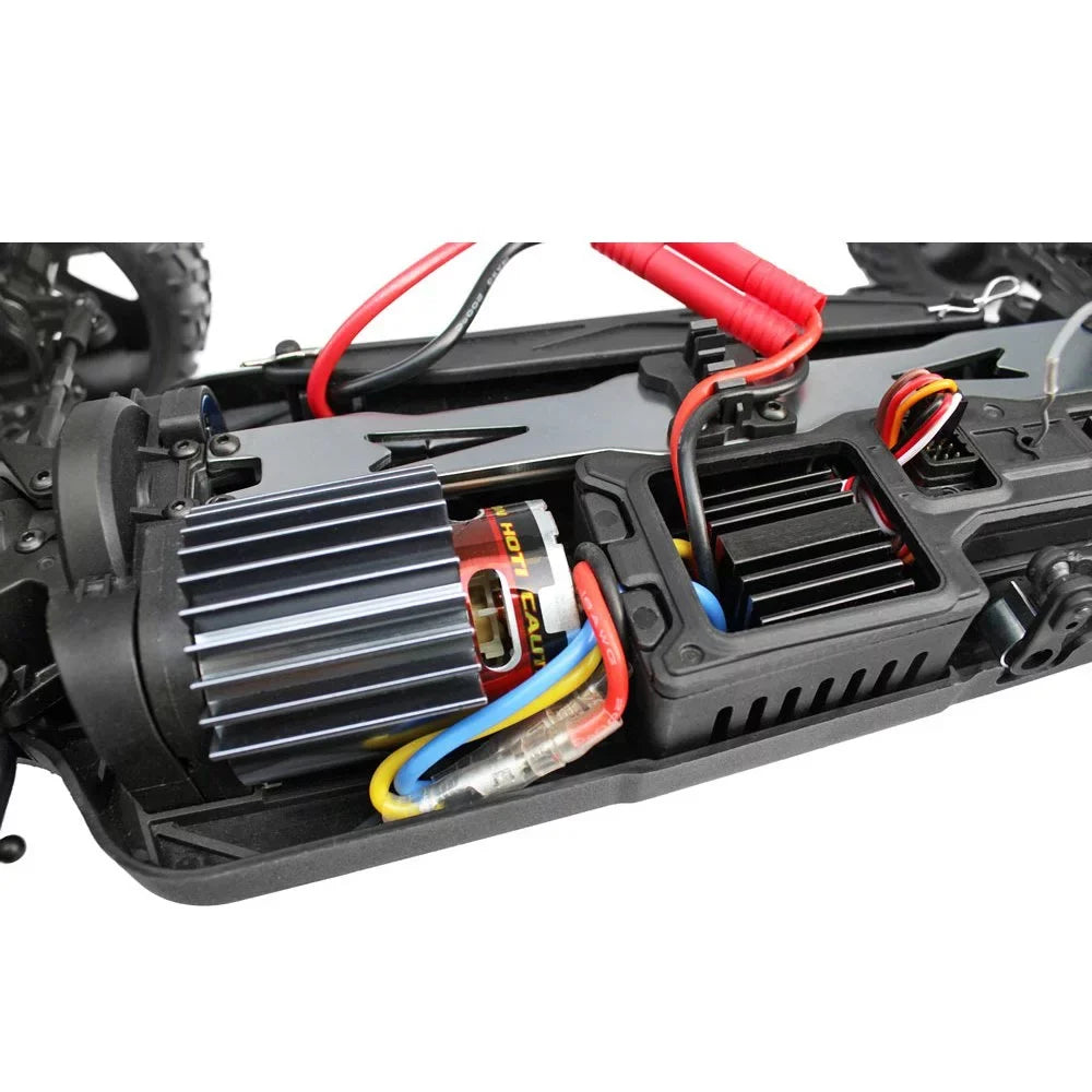 Short Racing Redcat Motor Electric Brushed Truck, RC Course Blue SC Blackout