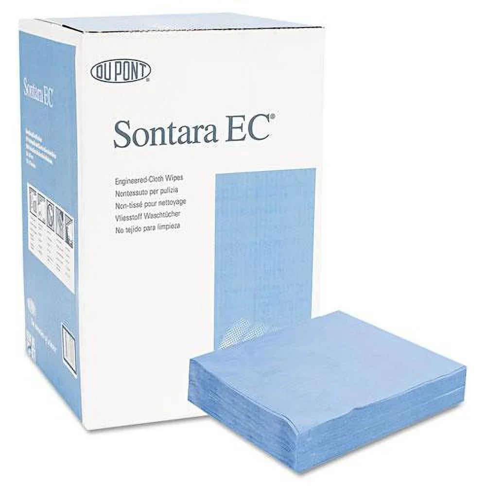 Cloths, Sontara X Ec Blue, 10 12, 100/Pack, 12 Engineered Packs/Carton