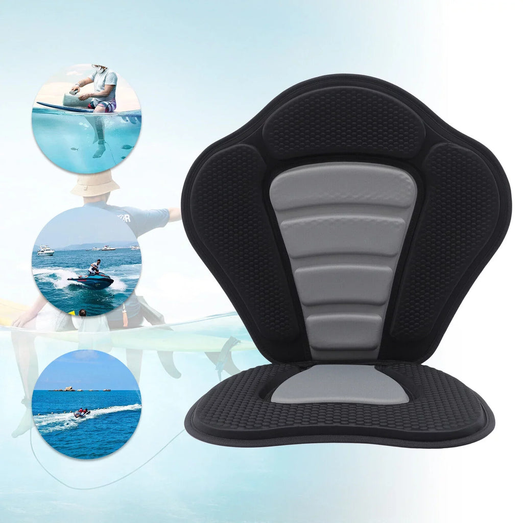 Seat Kayak Rest Storage Bag Seat Comfortable Padded Kayak Seat Seat w/ Cushion