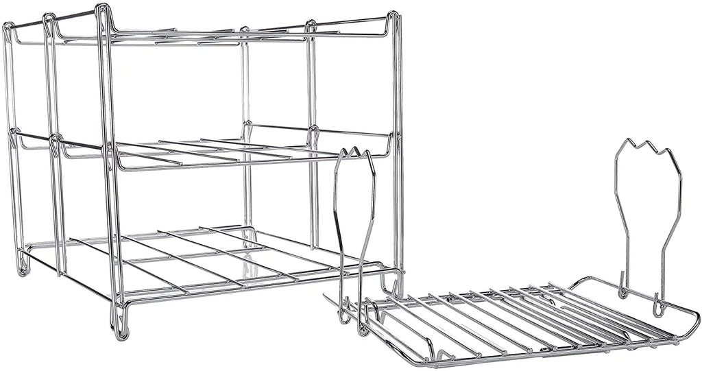 Includes Rack Collapsible 3-Tier Oven Roasting Turkey Saving (1) Oven Rack Rack Lifter Baking & For Multiple Lifter & Tasks Space Turkey Rack KOVOT | And (1) | Roasting Oven