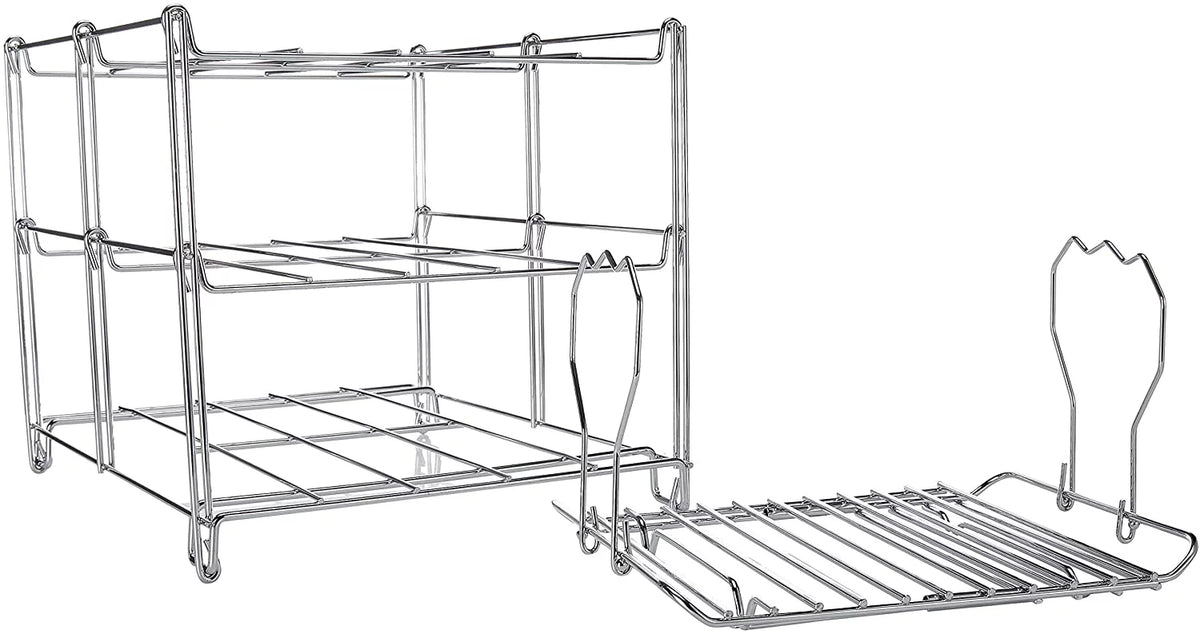 Includes Rack Collapsible 3-Tier Oven Roasting Turkey Saving (1) Oven Rack Rack Lifter Baking & For Multiple Lifter & Tasks Space Turkey Rack KOVOT | And (1) | Roasting Oven