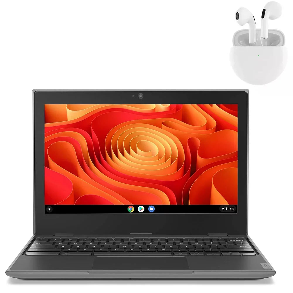 and with (scratch Intel RAM Pro 64GB Windows 11.6" 4GB 100e 10 Laptop Wireless Lenovo Earbuds dent) Processor SSD PreOwned