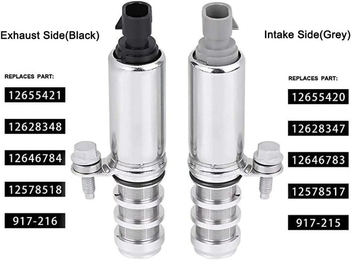 '+ 2.2L Intake Position GM Exhaust 2.4L For HHR Camshaft Solenoids Actuator 2.0L [2 12655420 Malibu 12655421 Buick Pcs] Pontiac Chevy