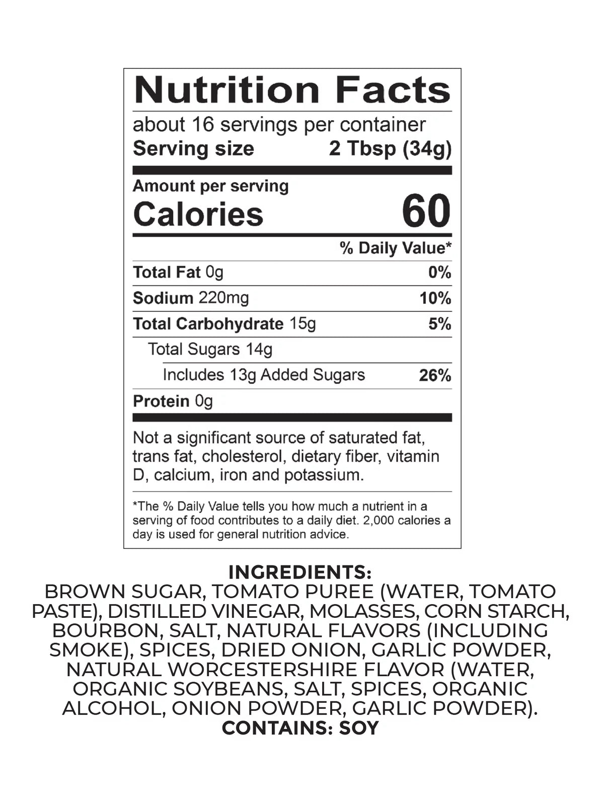 19 Southern oz. Rib BBQ Rack Bourbon Sauce,