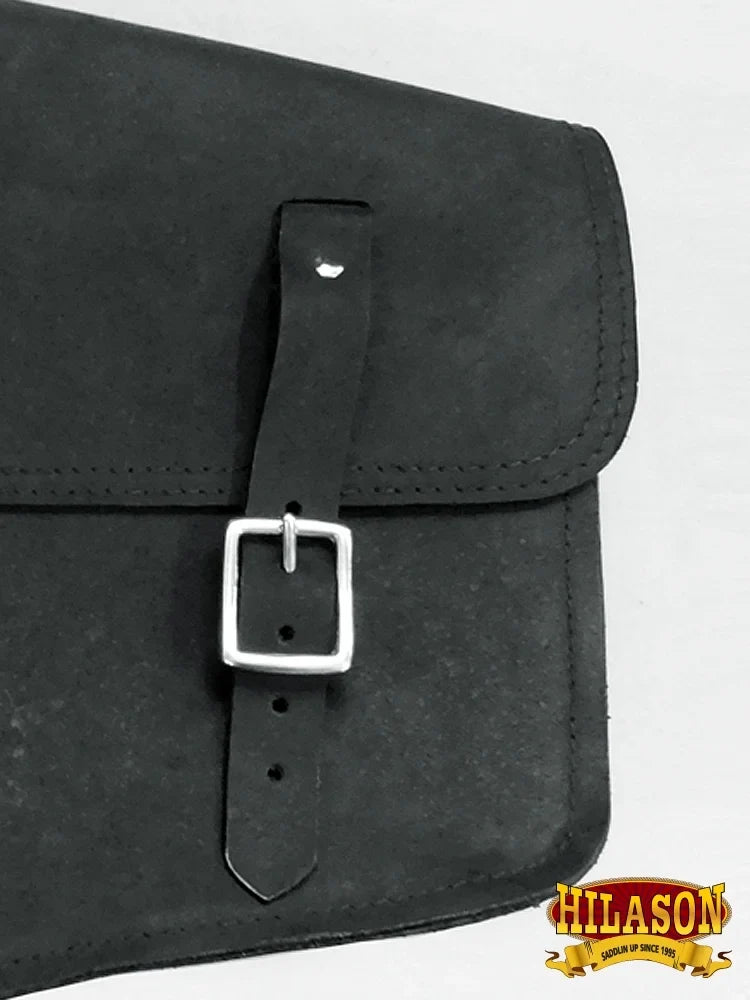 Saddle Rigid Motorcycle Bag Leather Western Solo 15HS Bike Side Flap Right