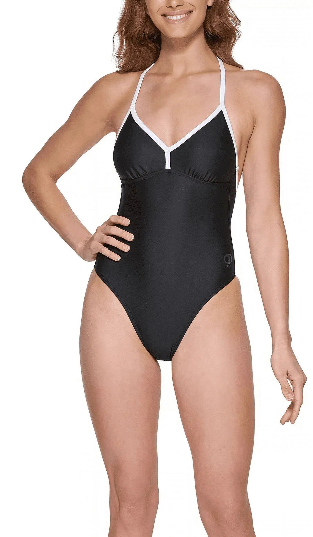 BLACK DKNY One-Piece X-Large Swimsuit, US T-Back