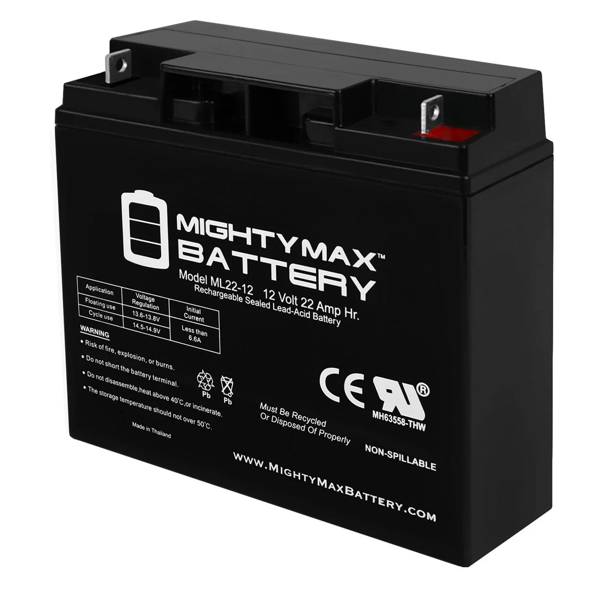 Wheelchair Alante for Jr 200 12V 22AH Scooter Battery GP