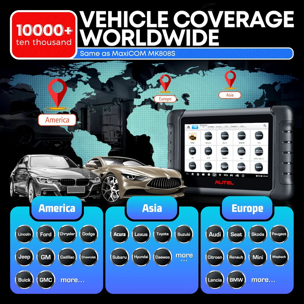 MK808S OE MK808Z FCA same Android 2 RK3566 64GB with Diagnostic Autel 11 Year & 4GB All Bidirectional MaxiCheck Update, MX808S as 4-Core Tool Autoauth System 3000+ Scan,
