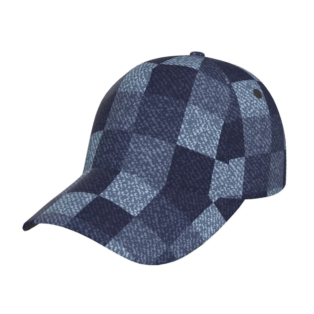 for Size Balery Buffalo Cap Activities Check) Workouts Dad and Running Seasons Baseball Adjustable Outdoor Gingham Hat(Blue All